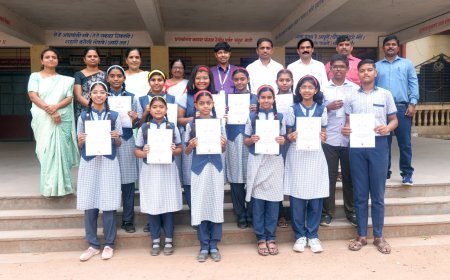 श्री ज्ञानेश्वर विद्यालयाचा महाराष्ट्र राज्य शासकीय रेखाकला परीक्षेचा शंभर टक्के निकाल