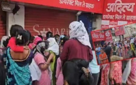 राजगुरूनगरमध्ये १ रुपयात ड्रेसची ऑफर दुकानदाराच्या अंगलट;महिलांची तोबा गर्दी अन् पोलिसांचा हस्तक्षेप