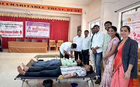 रक्तदान हेच श्रेष्ठदान समजून विद्यार्थ्यांनी केले रक्तदान