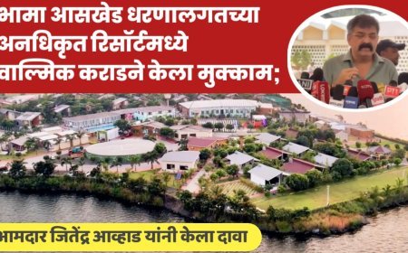 भामा आसखेड धरणालगतच्या अनधिकृत रिसॉर्टमध्ये वाल्मिक कराडने केला मुक्काम;आमदार जितेंद्र आव्हाड यांनी केला दावा