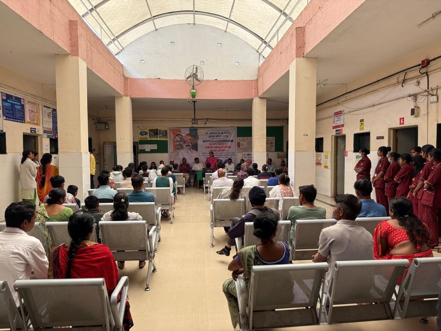 राष्ट्रवादी काँग्रेसच्या वतीने रुग्णांची मोफत आरोग्य तपासणी शिबीर संपन्न