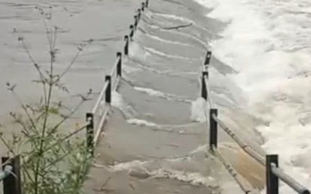 भामा आसखेड धरणातून मोठा विसर्ग सुरू;धामणे पूल पाण्याखाली;नागरिकांना सतर्कतेचे आवाहन