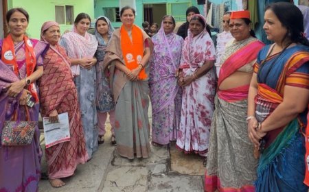 शिवसेना पक्षाचे नगराध्यक्षपदाचे उमेदवार  मनिषाताई गोरे यांचा प्रचार पोहचला शिगेला; मतदारांचा वाढता पाठिंबा