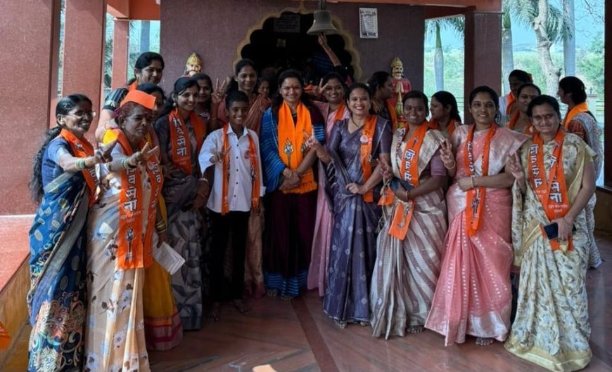 कुरुळी - आळंदी ग्रामीण जिल्हा परिषद गटात विनया मुंगसे यांचा गावभेट दौरा; माघी गणेश जयंतीनिमित्त गणरायाचे  दर्शन