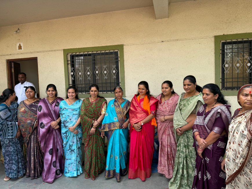 कुरुळी - आळंदी ग्रामीण जिल्हा परिषद गटात विनया सुधीर मुंगसे यांची प्रचारात आघाडी;मतदारांचा कौल विनयाताईची मशाल विजय स्पष्ट