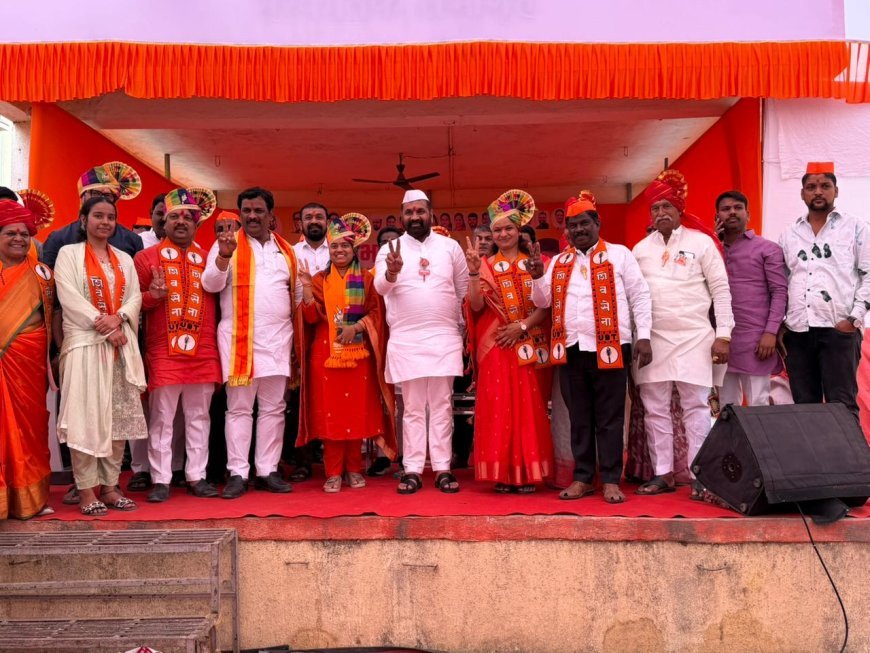 कुरुळी येथे सचिनजी अहिर यांची जिल्हा परिषद उमेदवारांच्या प्रचारार्थ भव्य जाहीर सभा