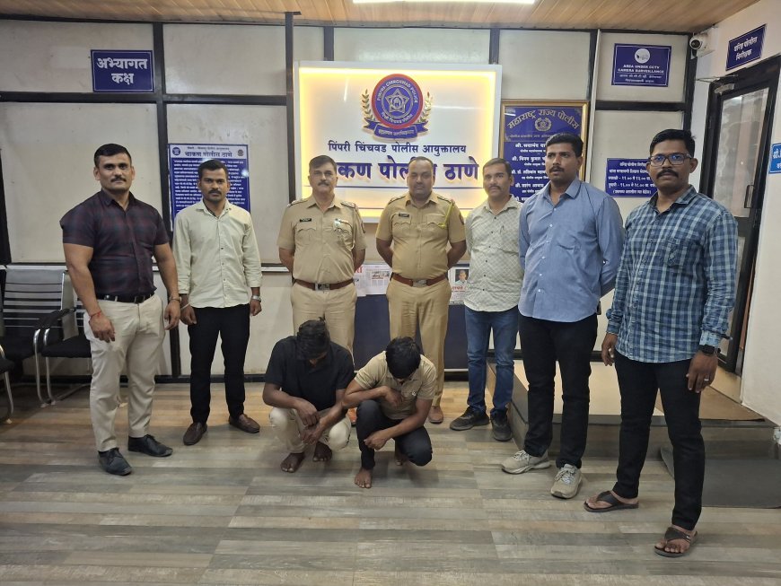 चाकण परिसरात ट्रान्सफॉर्मर चोऱ्या करणाऱ्या टोळीचा पर्दाफाश; ५ लाखांचा मुद्देमाल जप्त