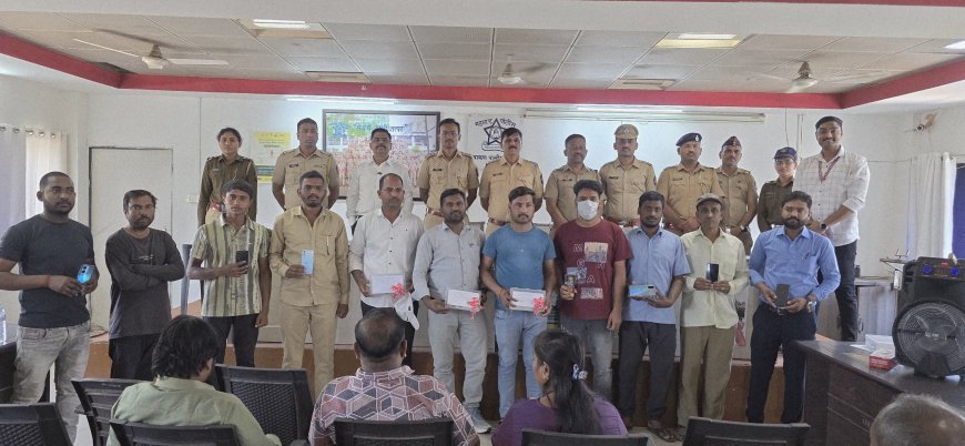 चाकण उत्तर पोलीसांची दमदार कामगिरी; २३.८४ लाखांचा मुद्देमाल मालकांना परत