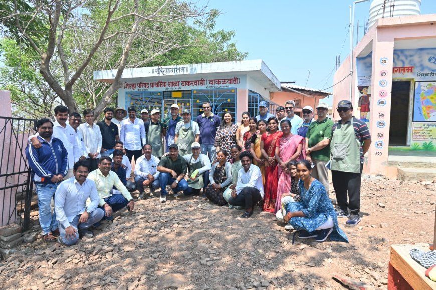 सामाजिक | वाकळवाडीचा सीएसआरमधून कायापालट;एक कोटींच्या विकासकामांनी घडले आदर्श गाव