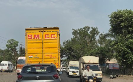 सामाजिक | आंबेठाण येथे रस्ता दुरुस्तीसाठी दोन दिवस वाहतूक बंद;पर्यायी मार्गांचा वापर करण्याचे आवाहन