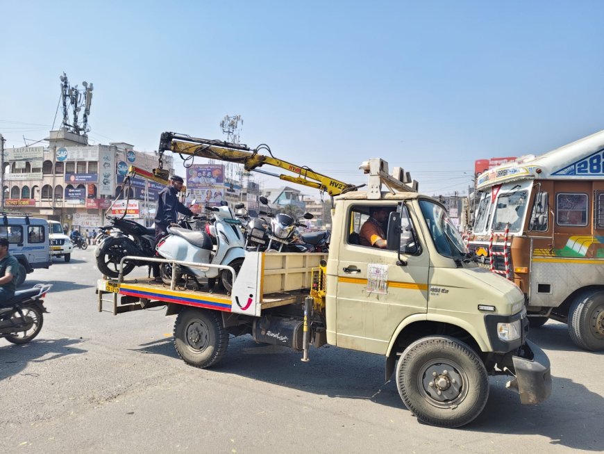 चाकण शहरातील P1-P2 टोईंग व्हॅनला अखेर कायमचा रामराम;चाकणकरांच्या रेट्याला यश