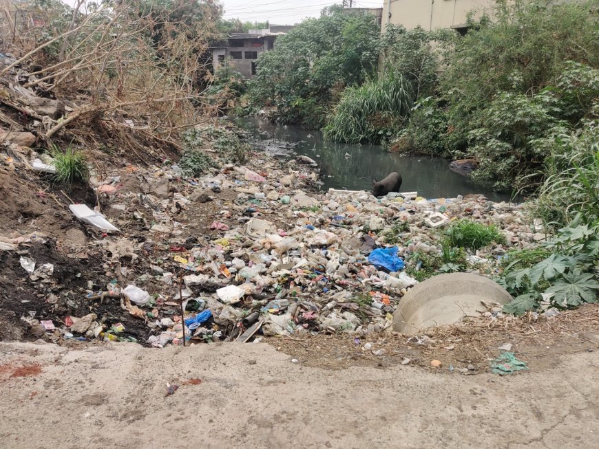 पावसाळा तोंडावर; चाकण शहरातील नाले सफाईकडे नगरपरिषदेचे दुर्लक्ष