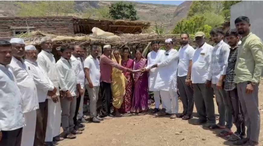 सामाजिक | मतदारसंघाच्या सीमा ओलांडून 'विजय दादां'ची माणुसकी;गरजू आदिवासी माऊलीला 'समर्थ फाउंडेशन'चा मोठा आधार